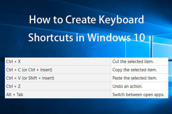 keyboard shortcuts windows 10 close all windows